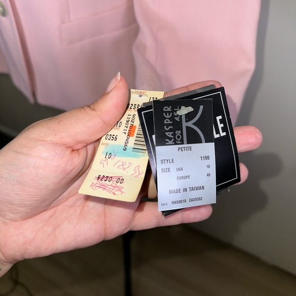 VINTAGE NWT Elegant Pink Women's Blazer & Skirt Set - Picture 7 of 11